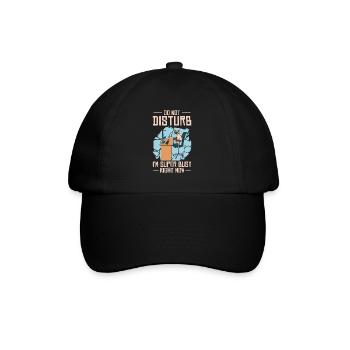 Working Busy Cat Employee Cat Owner Worker - Baseball Cap - black/black - Front