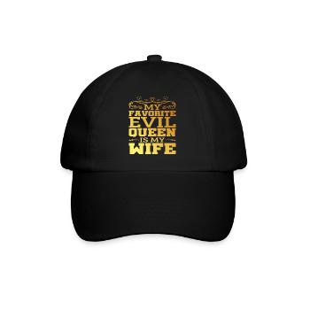 My Favorite Evil Queen Is My Wife 12 - Baseball Cap - black/black - Front
