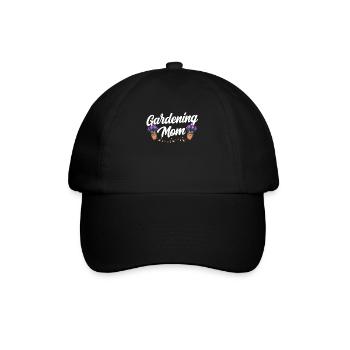 Garten Mama Gartenbau Gärtnerin Mutter - Baseballkappe - Schwarz/Schwarz - Vorne