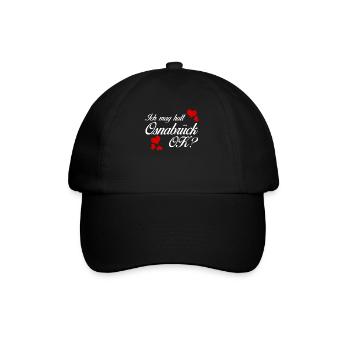 Osnabrücker Ich mag Osnabrück - Baseballkappe - Schwarz/Schwarz - Vorne
