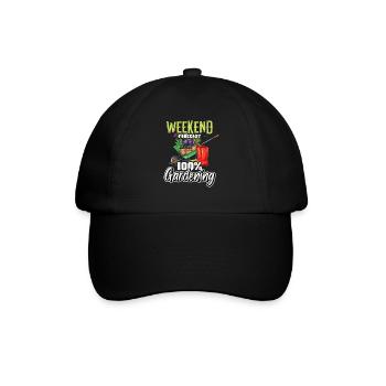 Hobby Gardener Paysagiste Jardinier Dicton - Casquette classique - noir/noir - Devant