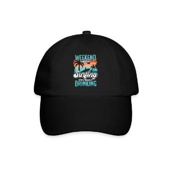 Surfer - Baseballkappe - Schwarz/Schwarz - Vorne