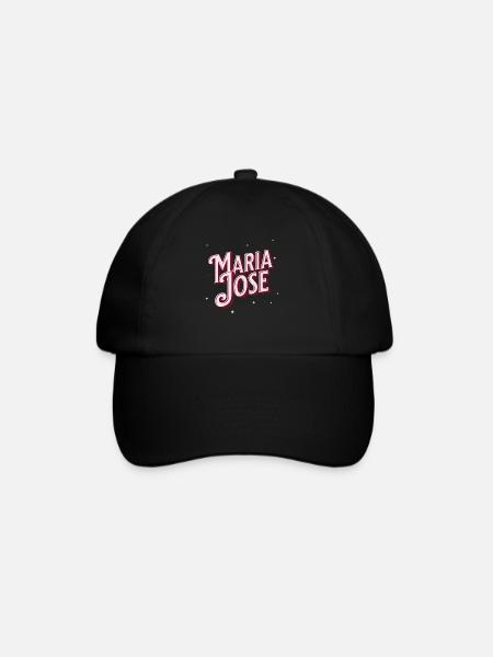 Nombre de Maria Jose personalizado - Gorra béisbol - negro/negro