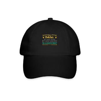 Butcher Gift Butcher Butcher Master Butcher - Baseball Cap - black/black - Front
