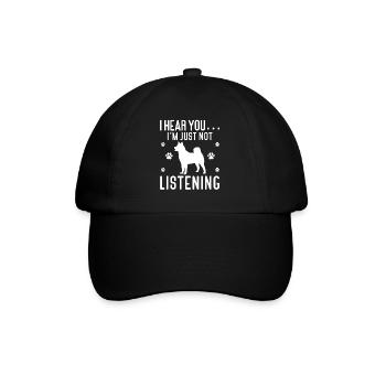 Akita Inu américain - Casquette classique - noir/noir - Devant