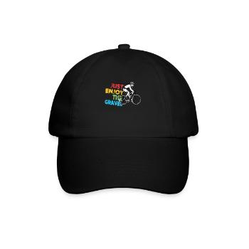 Just Enjoy The Gravel - Gravel Bike Gravel Ride - Baseball Cap - black/black - Front