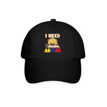 Drôle Arepa Colombie - Casquette classique - noir/noir - Devant