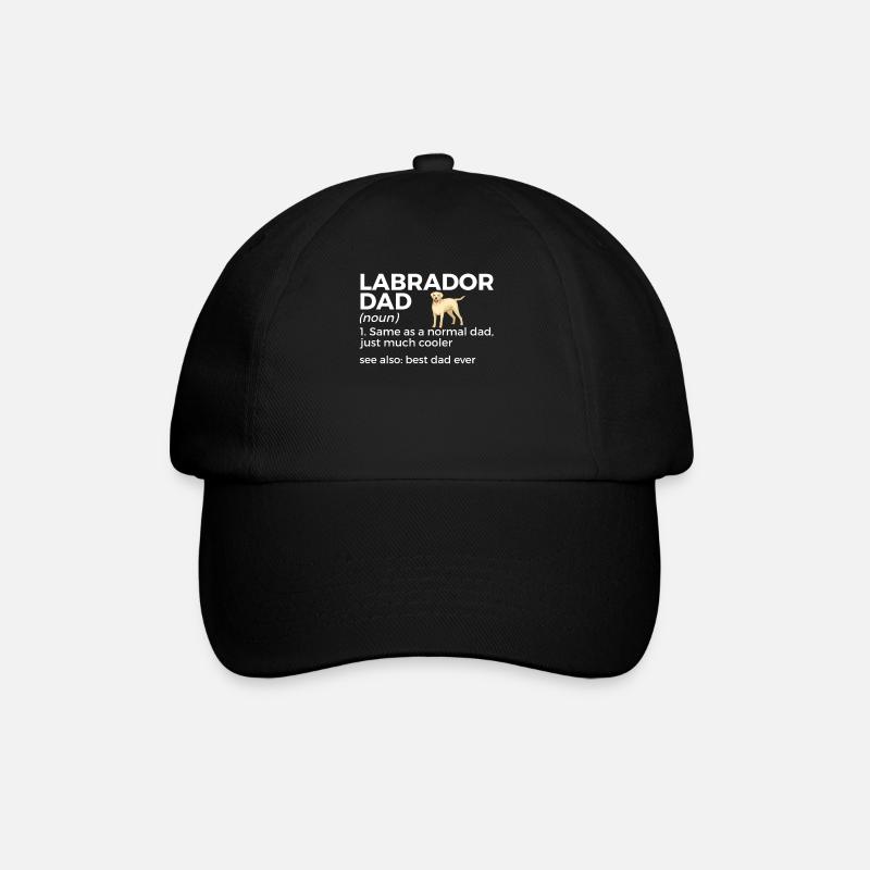 Labrador Hunde - Baseballkappe - Schwarz/Schwarz