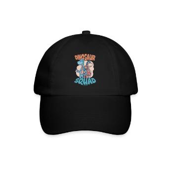 Dinosaur Squad - Baseballkappe - Schwarz/Schwarz - Vorne