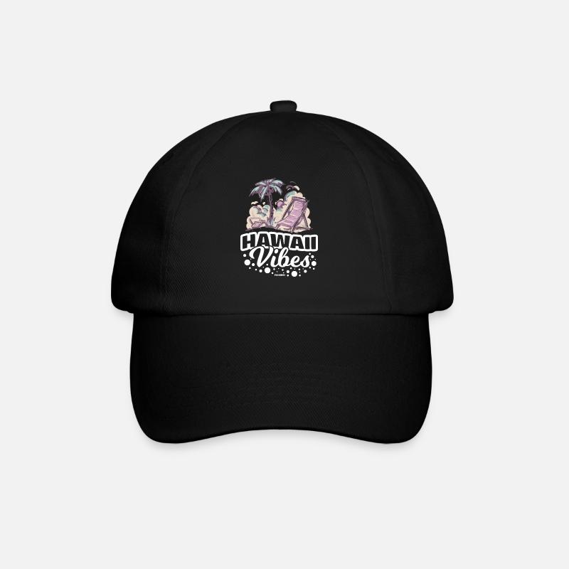 Hawaii - Baseballkappe - Schwarz/Schwarz