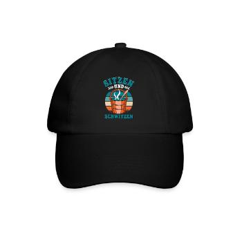 Sauna - Baseballkappe - Schwarz/Schwarz - Vorne