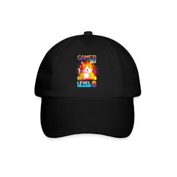 gamer girl 8ème anniversaire jeux vidéo de jeu - Casquette classique - noir/noir - Devant