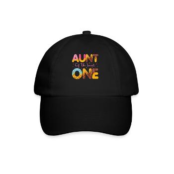 Tante Le sucré saupoudre de délicieux beignets - Casquette classique - noir/noir - Devant
