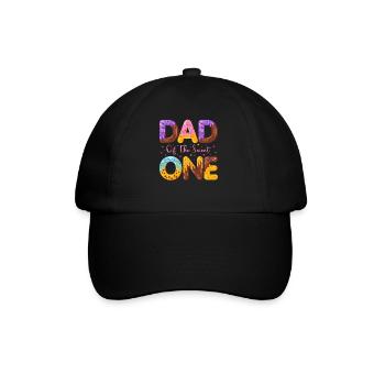 Papa Le doux saupoudre de délicieux beignets - Casquette classique - noir/noir - Devant