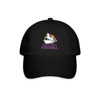 Ich Lutsche Am Fantasy Football -Verlierer - Baseballkappe - Schwarz/Schwarz - Vorne