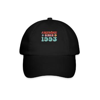Brilliant since 1993 Groovy Birthday - Baseball Cap - black/black - Front