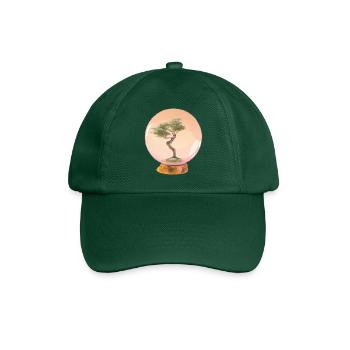 Bonsai 5, digital Art - Baseball Cap - bottle green - Front