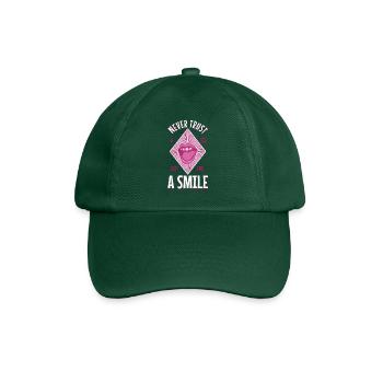 Never trust a big butt and a smile - Baseball Cap - bottle green - Front
