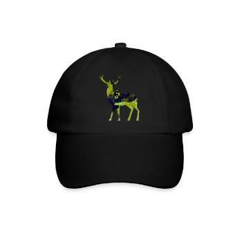 Cerf - Casquette classique - noir/noir - Devant