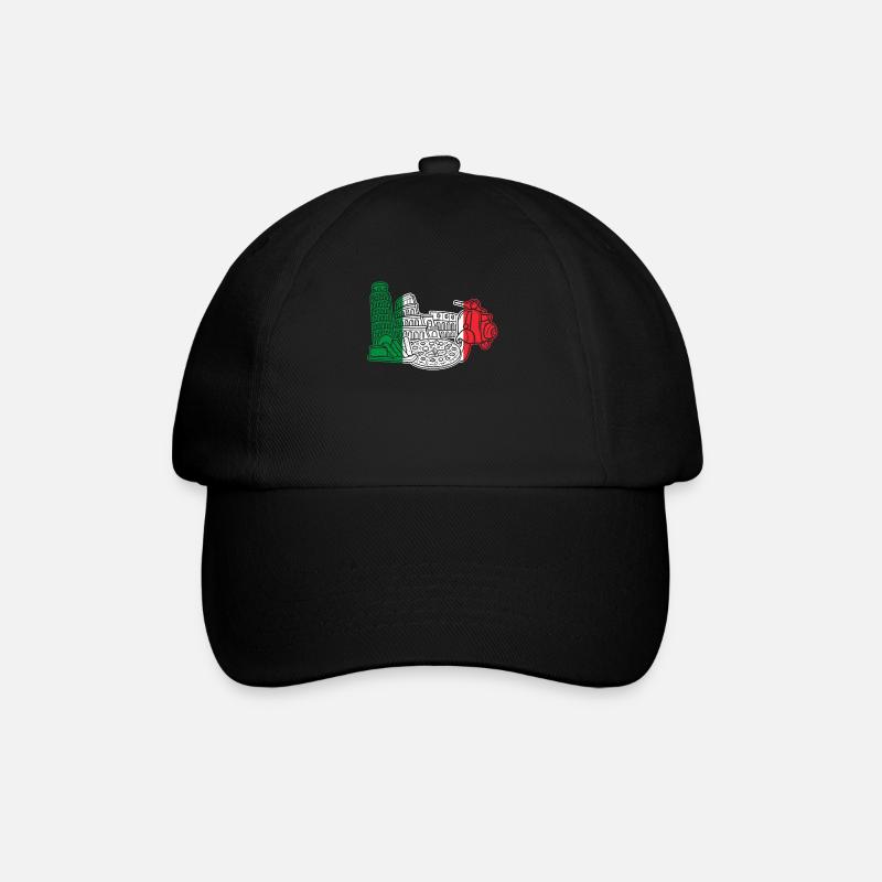 Italie Rome - Casquette classique - noir/noir