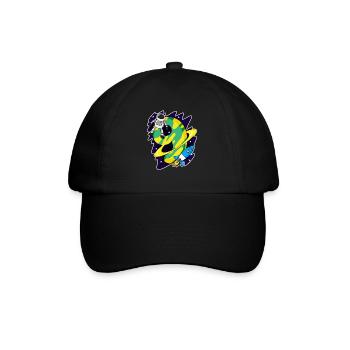 Junge 9 Jahre alt - 9. Geburtstag Geschenk - Baseballkappe - Schwarz/Schwarz - Vorne
