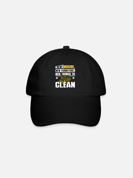 Casa nueva muebles nuevos cosas nuevas para limpiar - Gorra béisbol - negro/negro