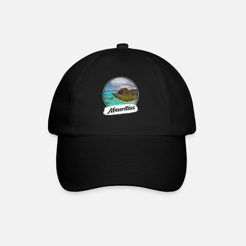 Mauritius Souvenir - Baseballkappe - Schwarz/Schwarz
