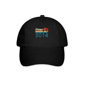 Vintage 2013 Vintage Birthday Retro Vintage - Baseball Cap - black/black - Front
