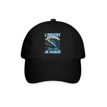 Money is like bait I bite-NeedyMinset - Baseball Cap - black/black - Front