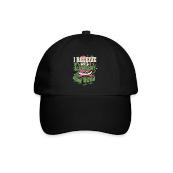 I Receive Dividends - Baseball Cap - black/black - Front