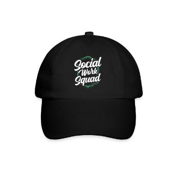 Team Social Work Social Workers Social Work - Baseball Cap - black/black - Front