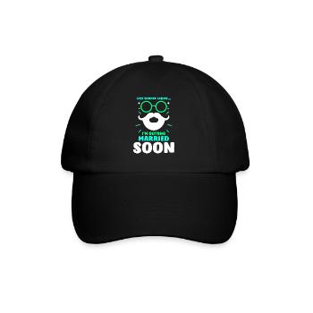 Dernière chance Mesdames Je vais me marier bientôt mariée - Casquette classique - noir/noir - Devant
