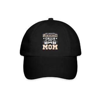 My favorite locksmith calls me mom - Baseball Cap - black/black - Front