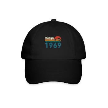 Vintage 1969 Vintage Birthday Retro Vintage - Baseball Cap - black/black - Front
