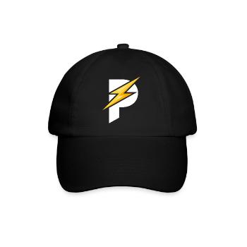 Padel - Geschenk für Padelspieler - Baseballkappe - Schwarz/Schwarz - Vorne
