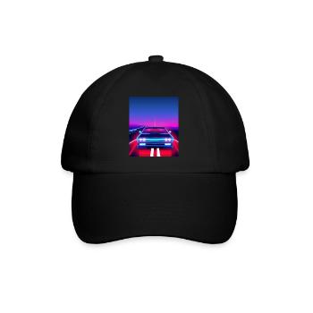 Vaporwave Esthétique Vintage Highway - Casquette classique - noir/noir - Devant