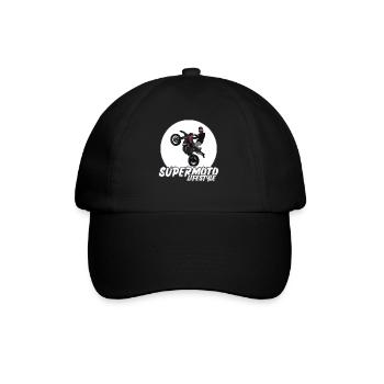Supermoto / Supermotard / Supermoto Wheelie Biker - Baseball Cap - black/black - Front