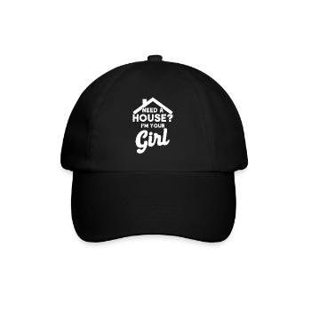 Agent immobilier Courtier Profession Immobilier - Casquette classique - noir/noir - Devant