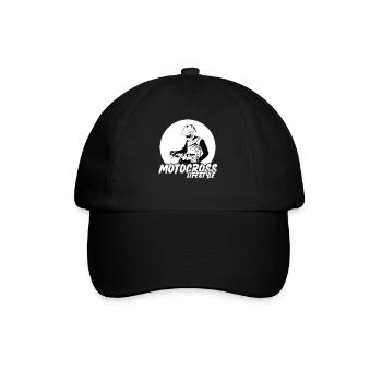 Motocross/enduro/freestyle mx/dirt bike retro - Baseball Cap - black/black - Front
