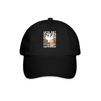 Faisons marteler panda bear beer joke - Casquette classique - noir/noir - Devant