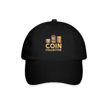 Numismatics Coin Collecting Gift - Baseball Cap - black/black - Front