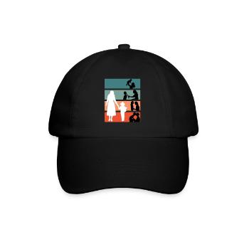 Mère pour la vie Famille Les enfants grandissent maman - Casquette classique - noir/noir - Devant