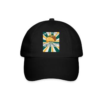 Je suis dans le fitness - tacos de fitness dans ma bouche - Casquette classique - noir/noir - Devant