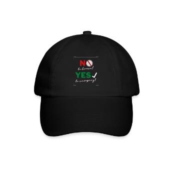 No to the house! - Yes to the motorhome! - Baseball Cap - black/black - Front