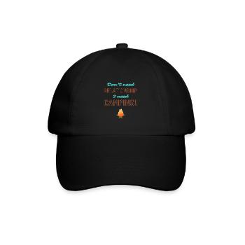 Aucune relation j’ai besoin de camping! - Casquette classique - noir/noir - Devant