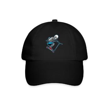 Skeleton Scooter Scooter Halloween Kick Scooter - Baseball Cap - black/black - Front