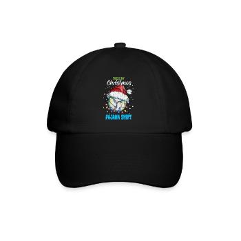 Volleyeur Joueur de Noël Chemise de couchage Pyjama - Casquette classique - noir/noir - Devant