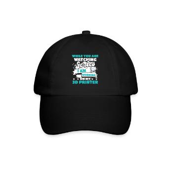 Imprimante 3D Geek Filament Impression numérique 3D Scan - Casquette classique - noir/noir - Devant