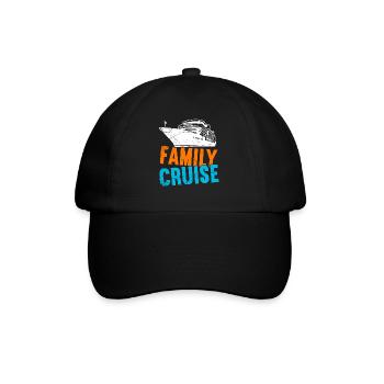 Kreuzfahrt Kreuzfahrtschiff Urlaub Meer - Baseballkappe - Schwarz/Schwarz - Vorne