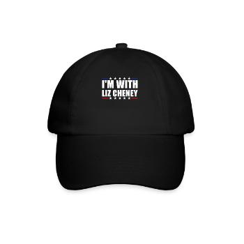 Ich bin mit Liz Cheney -Pr�sidentschaftswahlen Che - Baseballkappe - Schwarz/Schwarz - Vorne